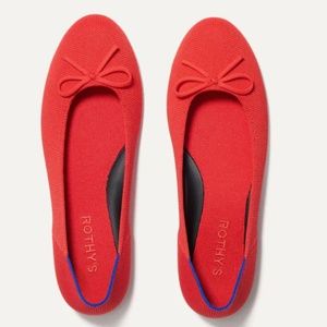 Rothy’s Ballet Flat Glamour Red New in Box